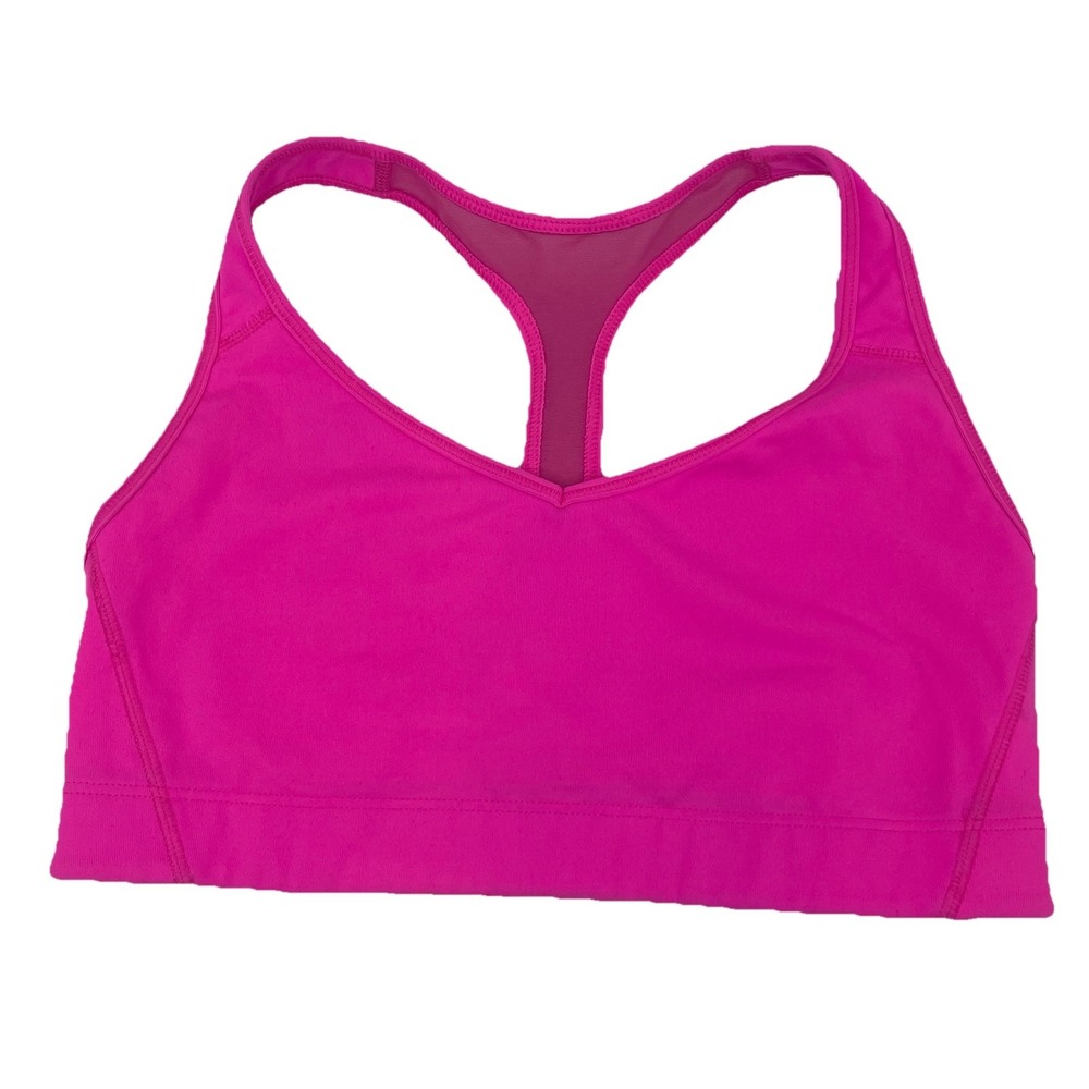 Victoria's Secret Sport- VSX Small Yoga Racerback Pullover Sport Bra Mesh Pink - Picture 5 of 13